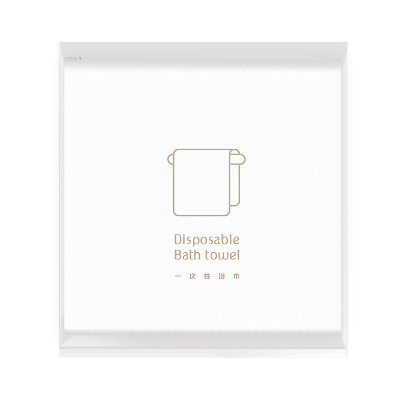 Clear frosted packaging Disposable bath towels