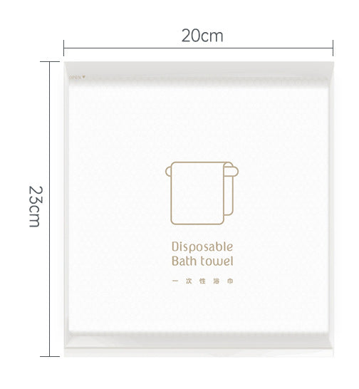 Clear frosted packaging Disposable face & bath Towel Set