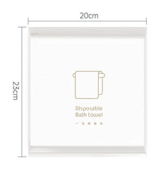 Clear frosted packaging Disposable face & bath Towel Set