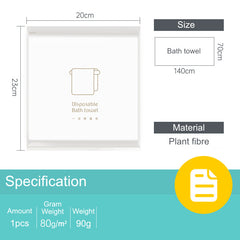 Clear frosted packaging Disposable bath towels